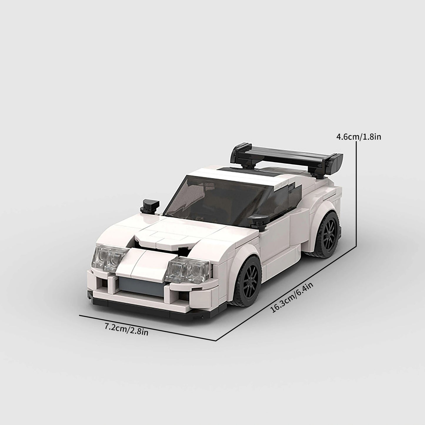 268pcs Creative MK4 Sports Car Racing Building Blocks, Toy Model, Assembly DIY Decoration, Building Block Toy Gift