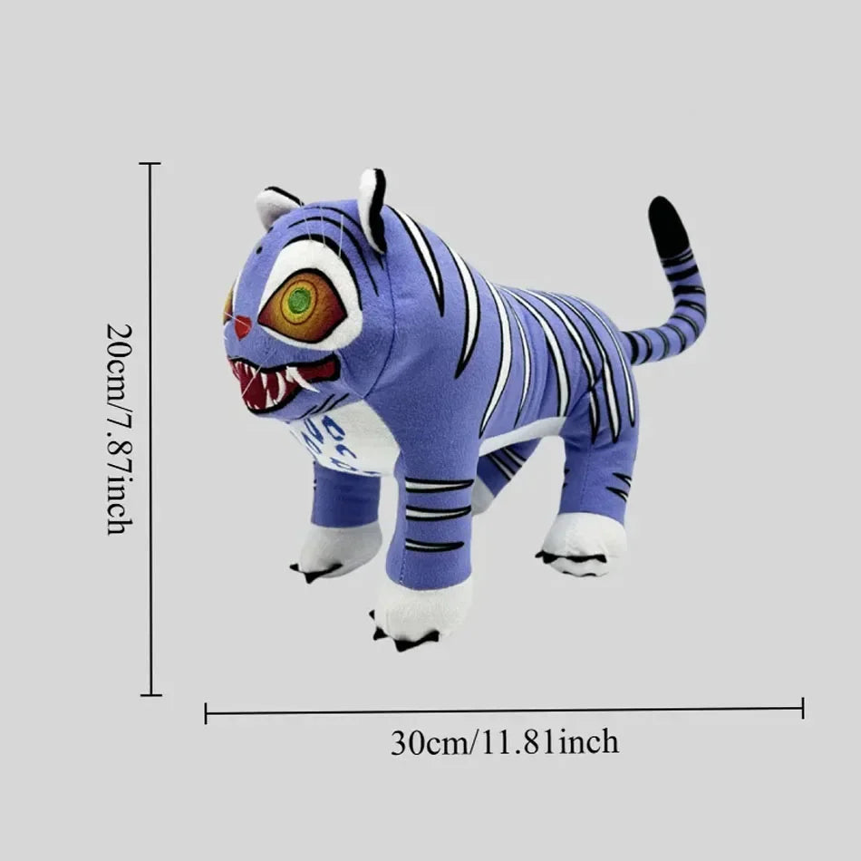 *2025 Anime Kpop Demons Hunters Plush Cute Purple Tiger Black Hat Magpie With 3 Eyes Monster Hunt Girl Group Doll For Fans Gifts