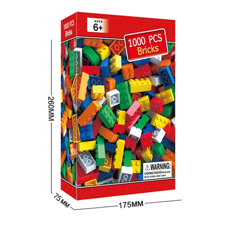 Building blocks Bulk children's blocks, Creative diy sets, Urban classic blocks, children's educational toys, 1000