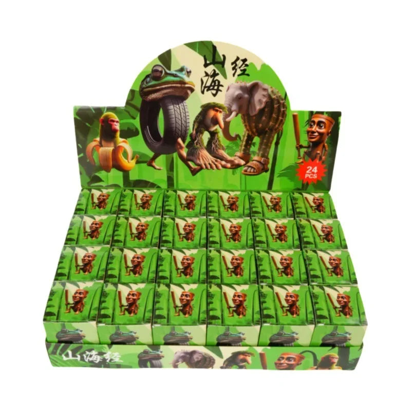 24PCS Fun Italian Brainrot Blind Box Toy Tungtungtung Sahur Tralarero Tralala Game Mini Model Blind Box Birthday Gift Toys