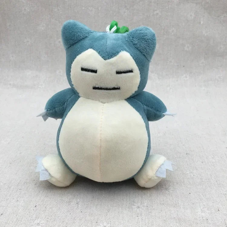 21PCs/set Pokemon Charmander Eevee Plush Doll Pendant Stuffed Bulbasaur Squirtle Pendant Plush Keychain