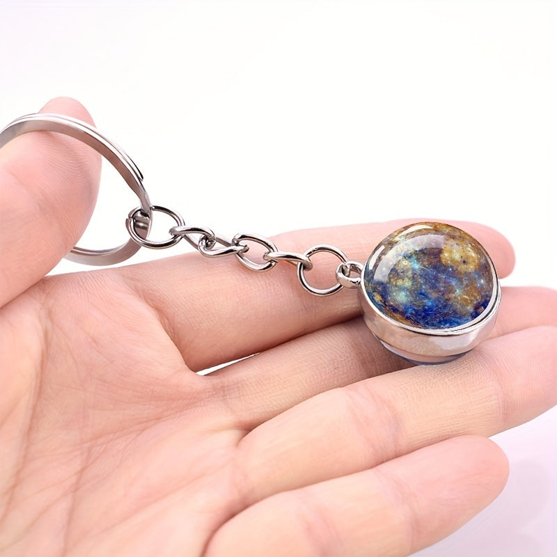 Solar System Eight Planets Keychain, Keychain Accessory, Astronomy Gift, Planet Keyring, Star Design, Durable Keyring, Celestial Keyring, Spacethemed Accessory, Collectors, Science Lovers