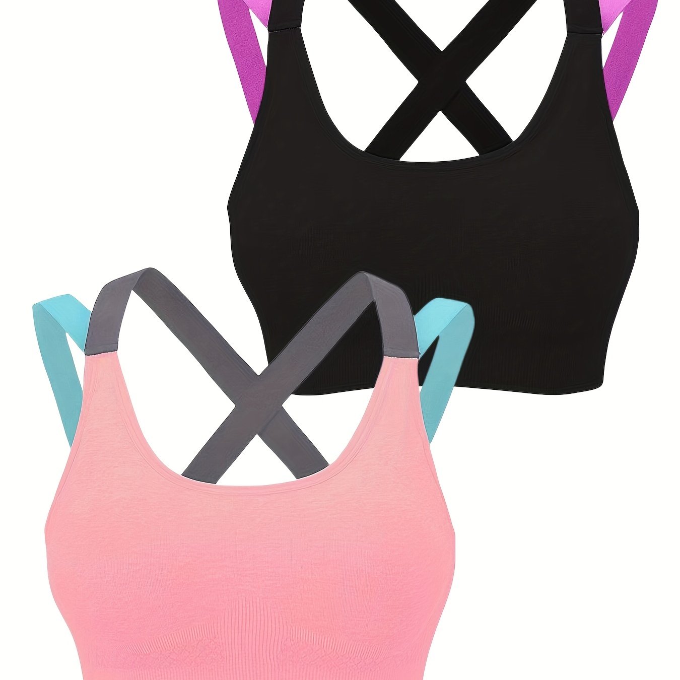 Summer Outer Wear Beautiful Back No Steel Ring Vest Type Sleep Sports Underwear Female Yoga Running Fitness Sports Bra Thin