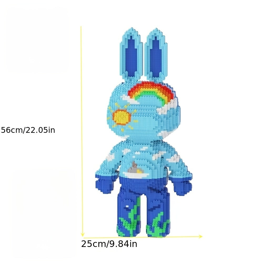 Oversized 22in/55.88cm Cute DIY Building Blocks, Decorative Ornaments, Home Decoration, Holiday Gift, Puzzle Building Block Toy Gift Christmas Halloween Gift