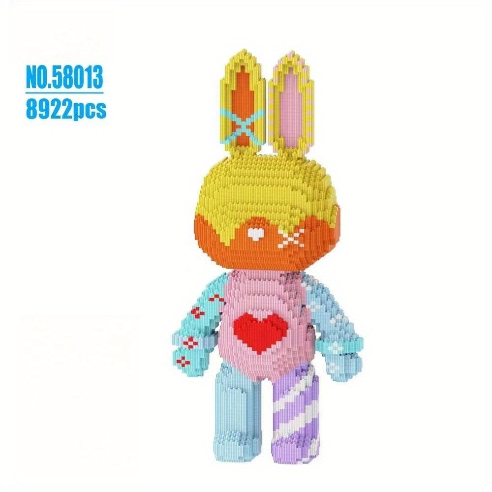 Oversized 22in/55.88cm Cute DIY Building Blocks, Decorative Ornaments, Home Decoration, Holiday Gift, Puzzle Building Block Toy Gift Christmas Halloween Gift