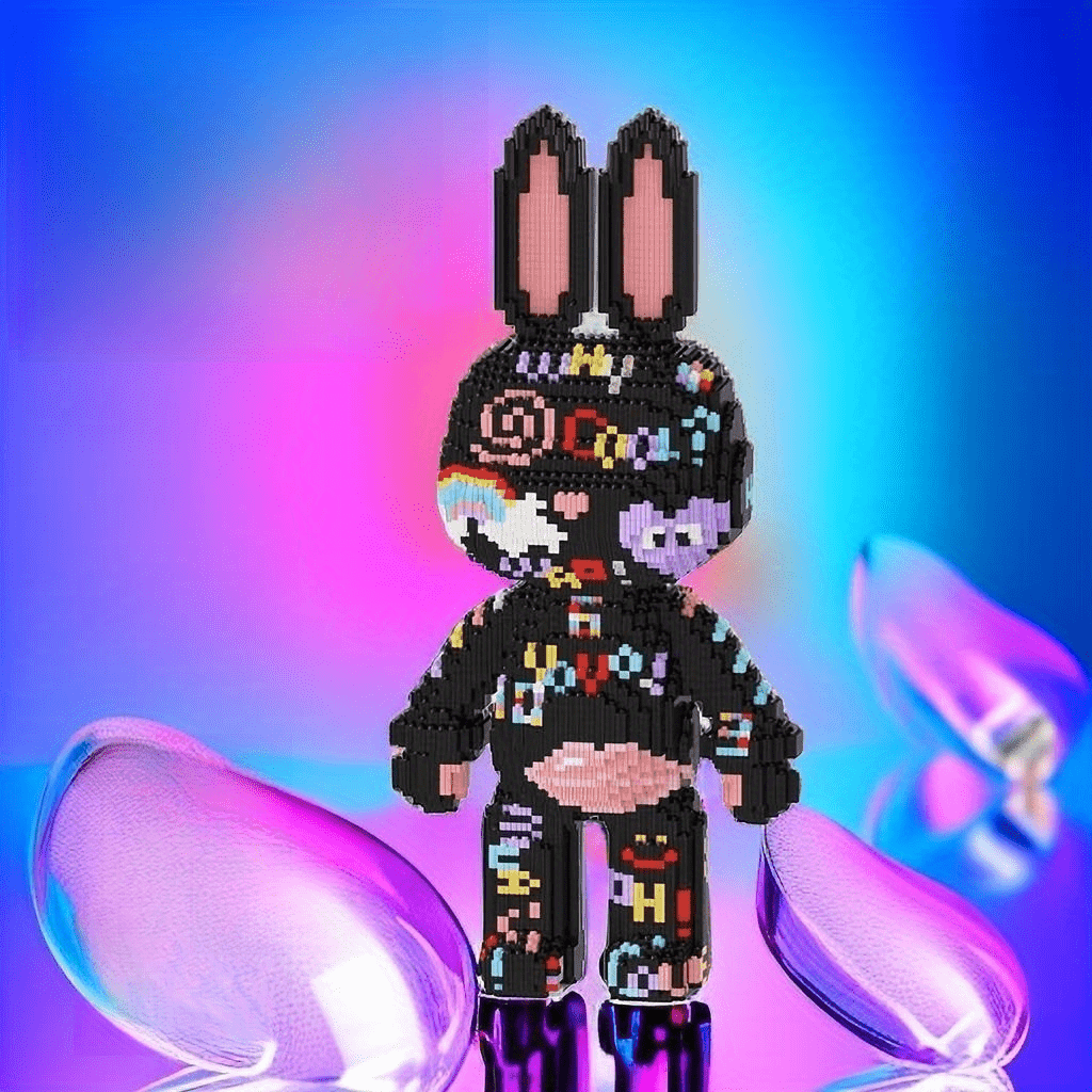 Oversized 22in/55.88cm Cute DIY Building Blocks, Decorative Ornaments, Home Decoration, Holiday Gift, Puzzle Building Block Toy Gift Christmas Halloween Gift