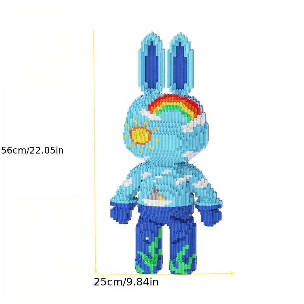 Oversized 22in/55.88cm Cute DIY Building Blocks, Decorative Ornaments, Home Decoration, Holiday Gift, Puzzle Building Block Toy Gift Christmas Halloween Gift