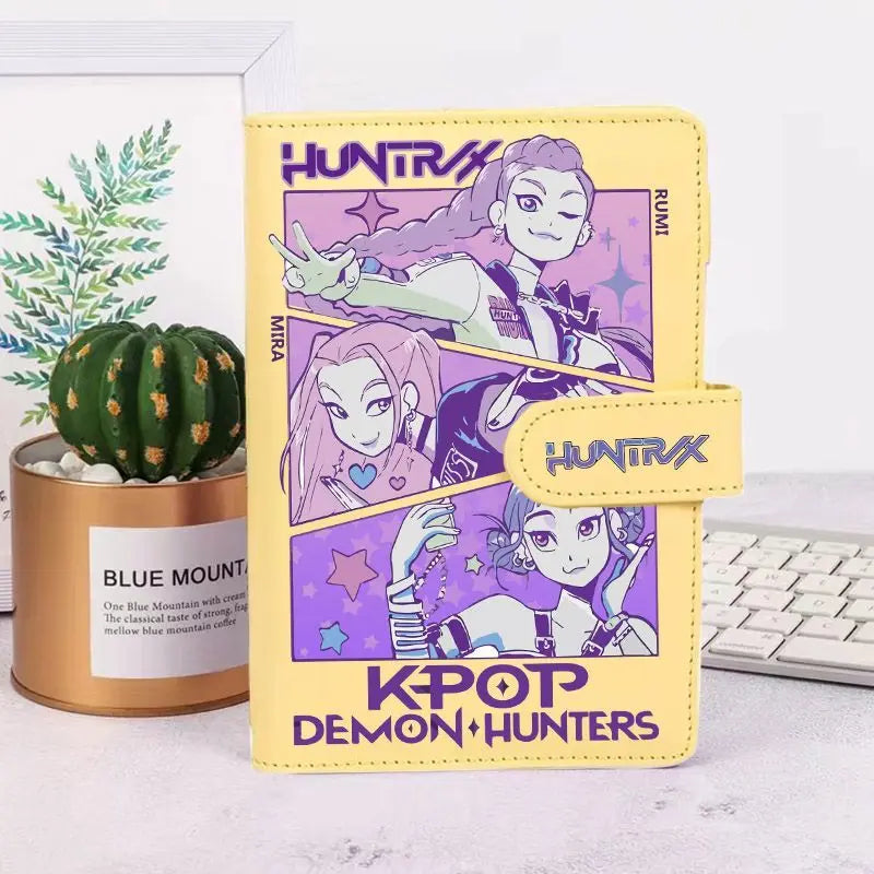 KPop Demon Hunters Mira Derpy Mystery Saja Anime Merchandise Cartoon Lovely Notebook for Boys and Girls Work and Life Journal