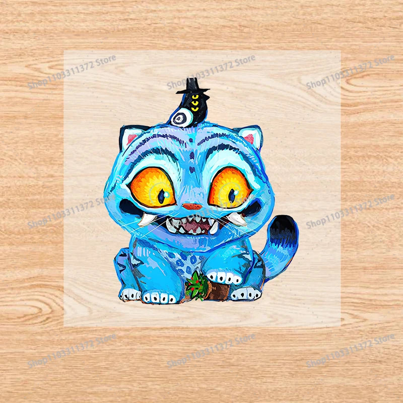 Move K-Pop Demon Hunters Iron on Patches Cute Cartoon Handbag Clothing Decals Fashion Heat Transfer Stickers Kawaii DIY Clothes