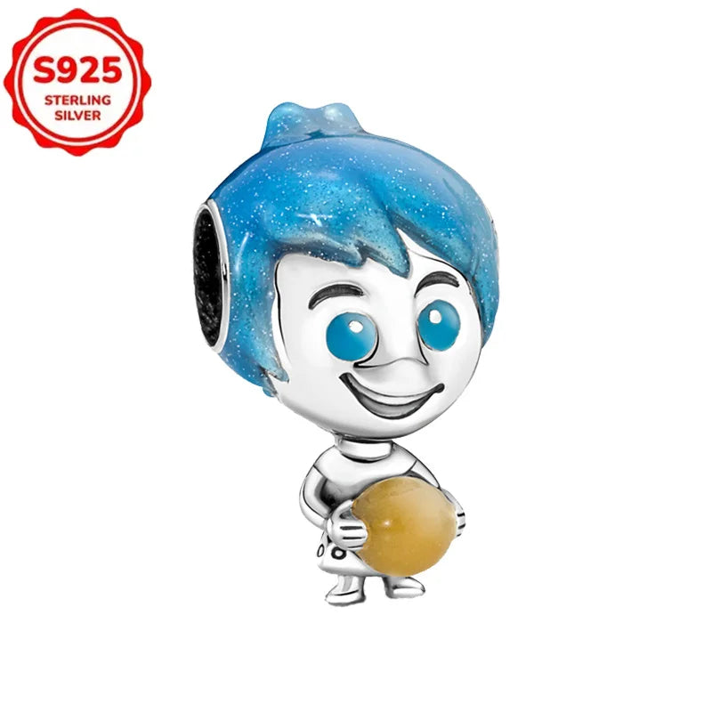 DISNEYS 925 Sterling Silver Halloween Stitch Dumbo Princess Charms Bead For Women Original 925 Bracelet DIY Jewelry Pendant Gift