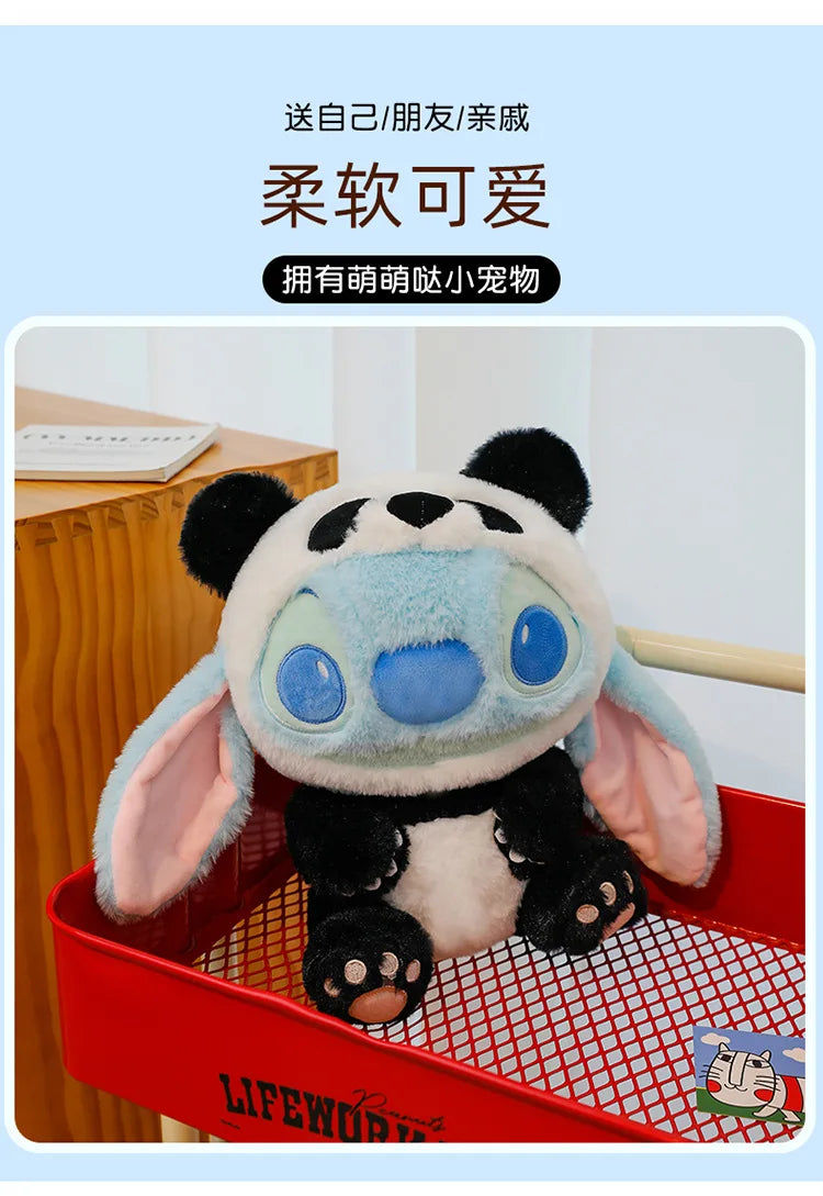 New Giant Size Cartoon Stitch Angel Plush Toy Stitch Panda Doll Gift Children's Sleeping Pillow Christmas Gift