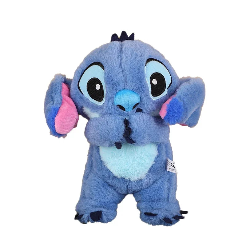Lilo & Stitch Plush Doll with Music Light, Stitch Breath Toy for Baby Sleep Aid, Kawaii Anime Plush Gift for Kids
