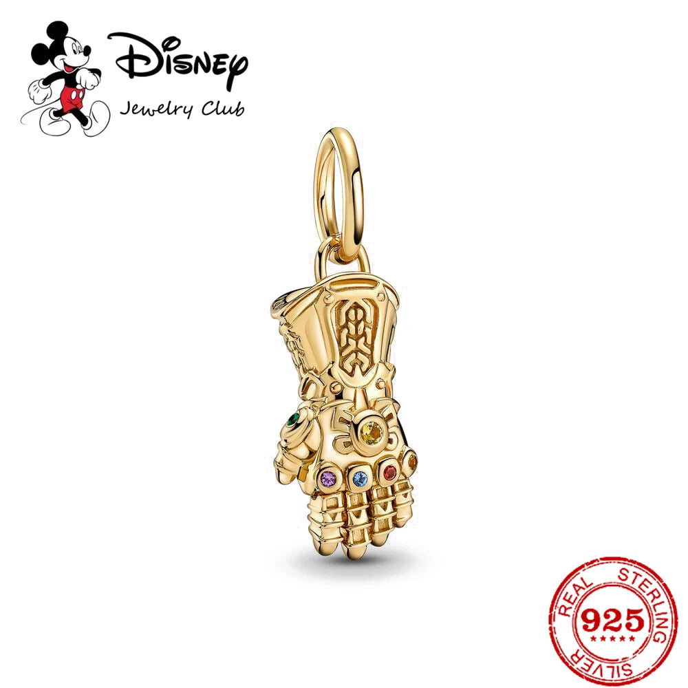 New 925 Sterling Silver Miniso Mickey Minnie Vinnie Charm of ley 925 Chain Beaded Fit Original Bracelet Bangle DIY Lady Jewelry