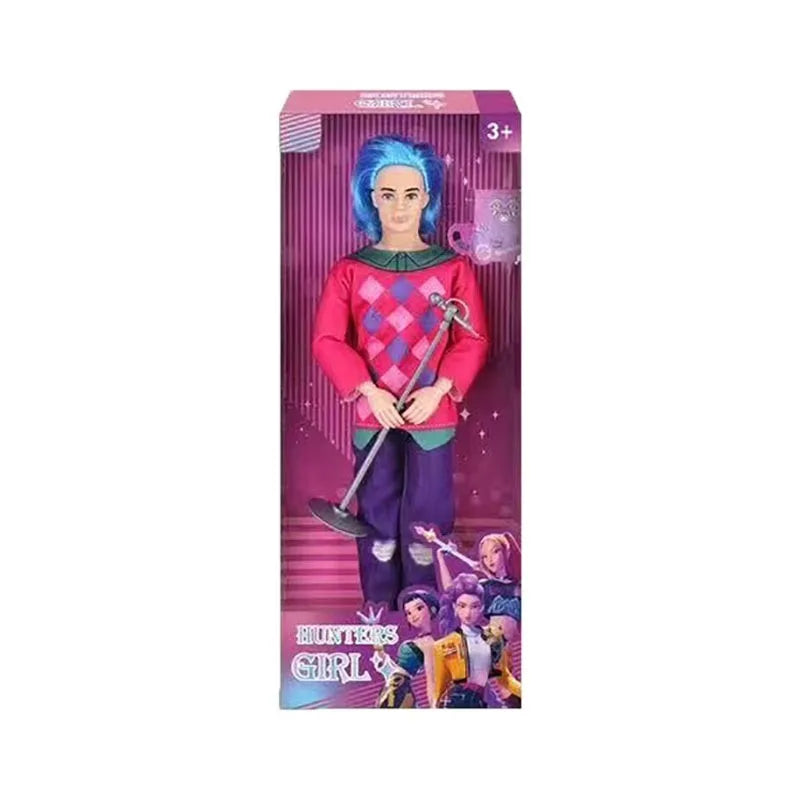 Kpop Demon Hunter anime cartoon Sabi boy villain boy group action doll toys for girls Christmas gift collection