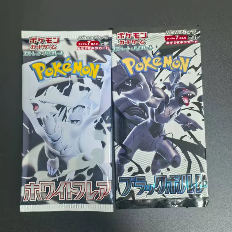 Japanese Pkm Collection Cards Ptcg Sv11W Sv11B Black Blot White Flare Booster Box Zekrom Ex Reshiram Ex 174/086 Game