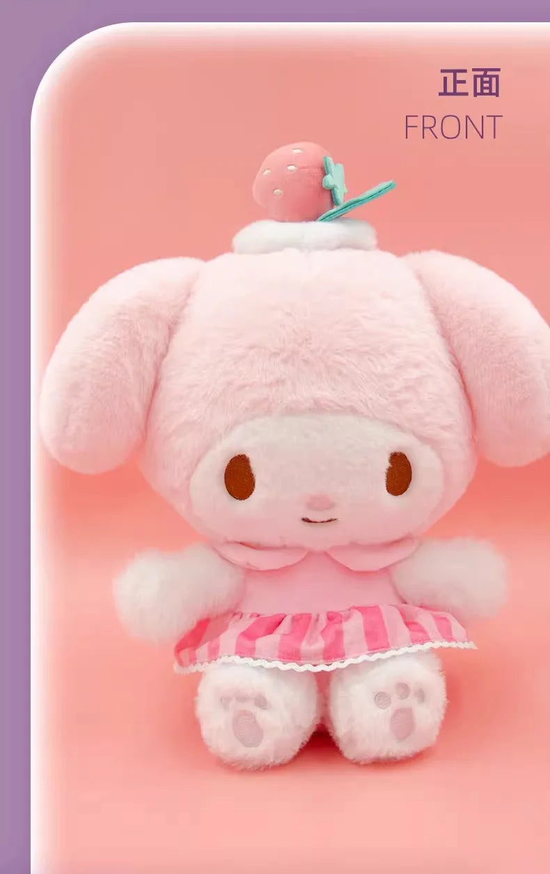 Sanrio Hello Kitty Anime Kuromi Melody Cartoon Cute Plush Stuffed Toys Soft Pillow Plushies Keyring Doll Birthday Gifts For Girl