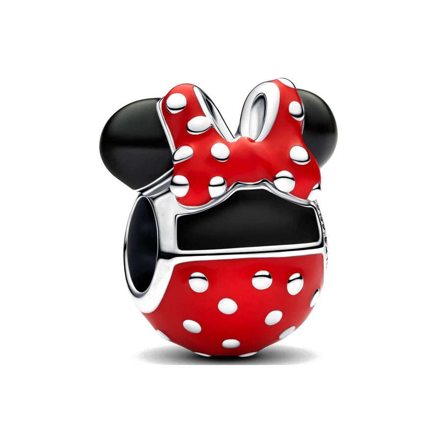 New 925 Sterling Silver Miniso Mickey Minnie Vinnie Charm of ley 925 Chain Beaded Fit Original Bracelet Bangle DIY Lady Jewelry