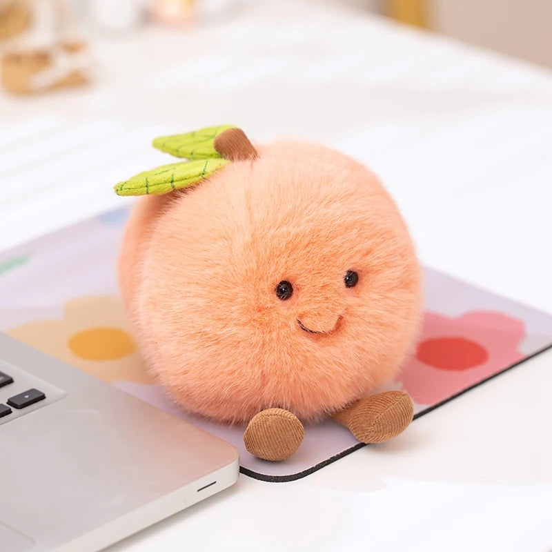 Cartoon Cute Fruit Plush Doll High Quality Peach Pear Tomato Banana Eggplant Plush Toy Home Decoration Gift For Boys And Girls