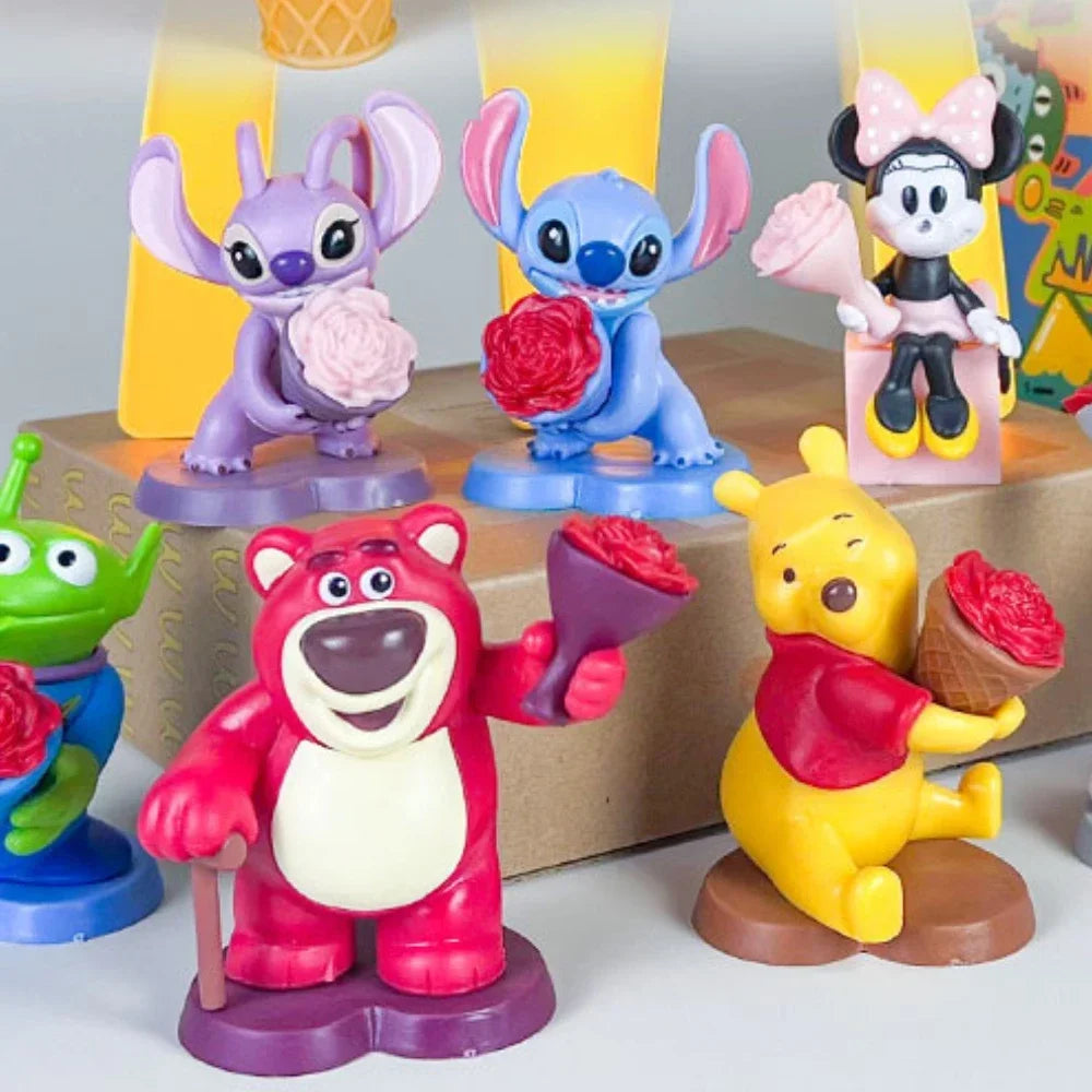 Stitch Swim Series Blind Box Anime Kawaii Trendy Ornament Model Collection Hand Doll Toy Mysterious Christmas Gift