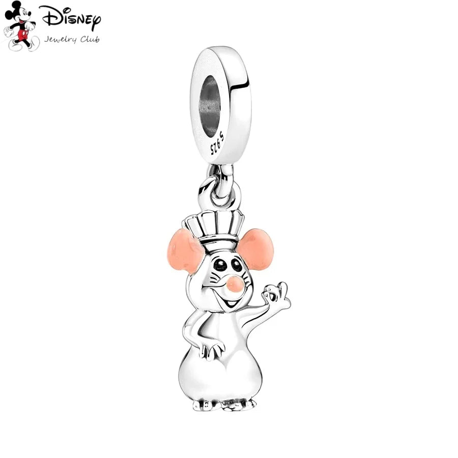 MINISO NEW DIY Fine Making Winnie the Pooh Animated Series Dangle Charm Bead Fit Original Silver 925 Bracelet Women Jewelry Gift