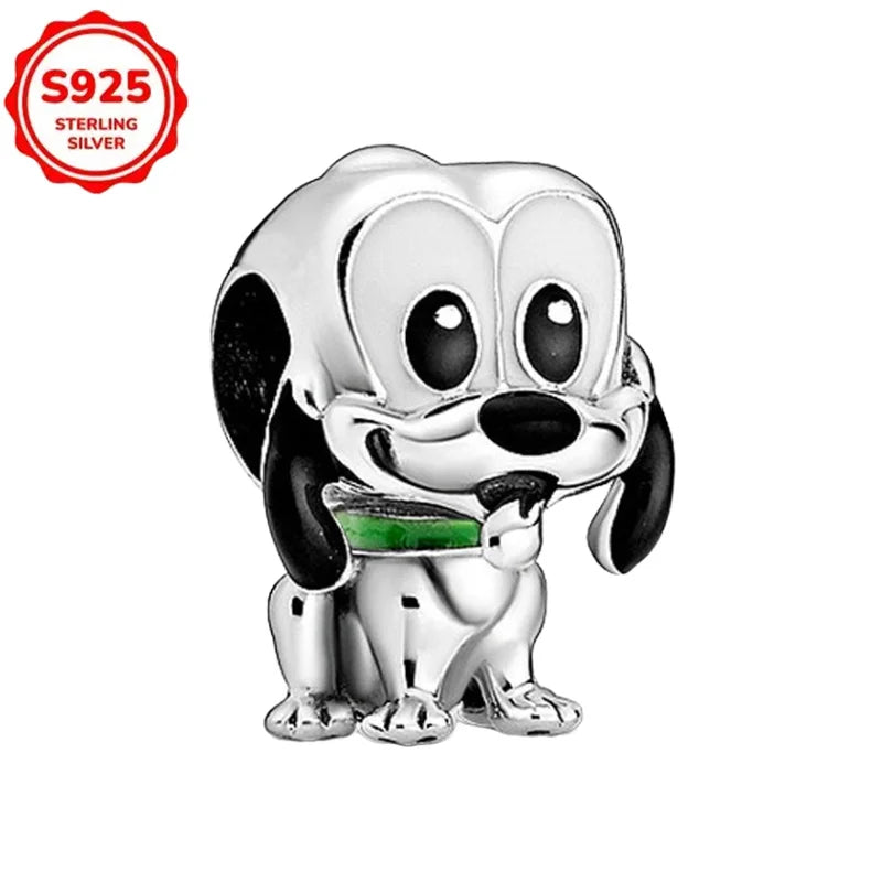 DISNEYS 925 Sterling Silver Halloween Stitch Dumbo Princess Charms Bead For Women Original 925 Bracelet DIY Jewelry Pendant Gift