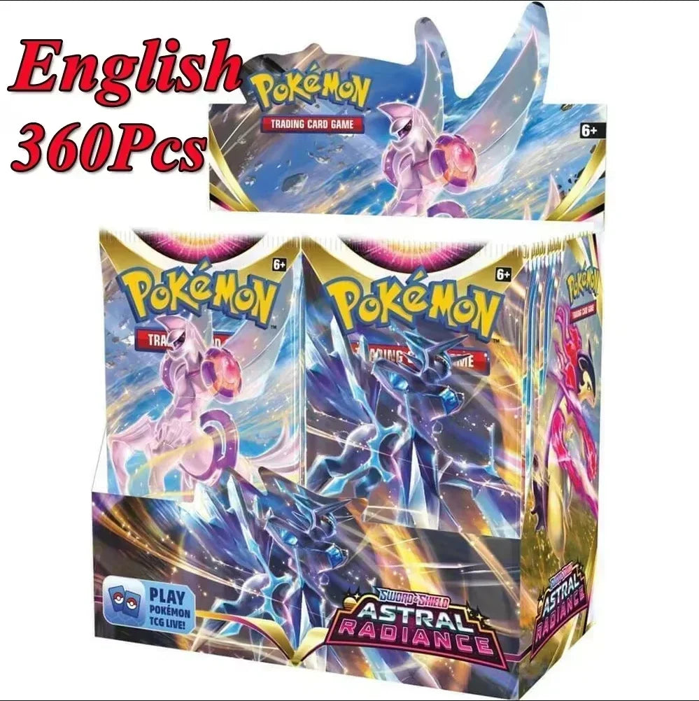 *360Pcs Pokemoned Destined Rivals Prismatic Evolutions Card Stellar Crown 151 Ultra Prism English Booster Battle Transaction Gif