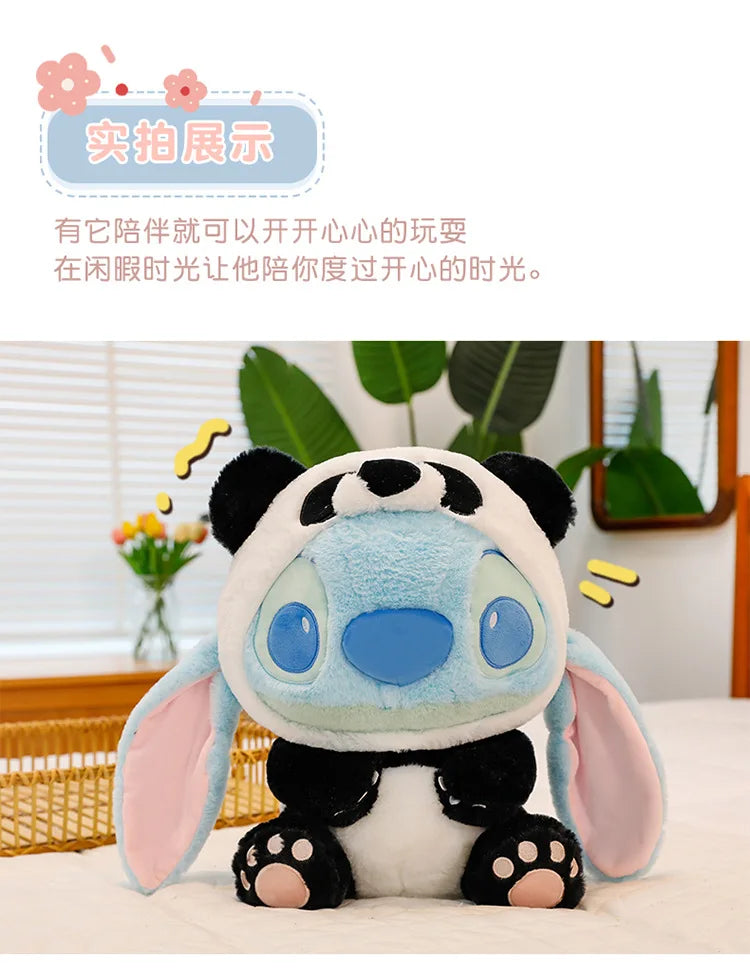 New Giant Size Cartoon Stitch Angel Plush Toy Stitch Panda Doll Gift Children's Sleeping Pillow Christmas Gift