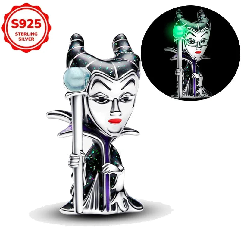 DISNEYS 925 Sterling Silver Halloween Stitch Dumbo Princess Charms Bead For Women Original 925 Bracelet DIY Jewelry Pendant Gift