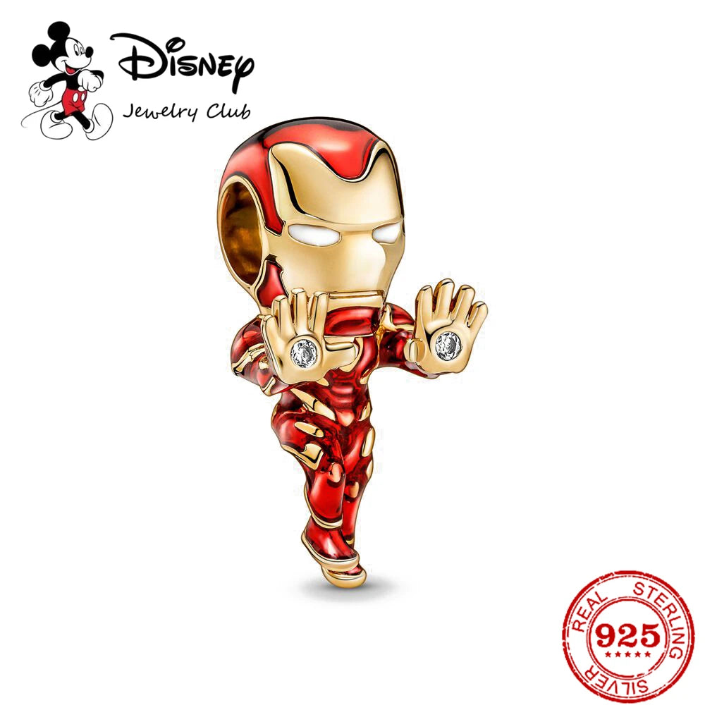 New 925 Sterling Silver Miniso Mickey Minnie Vinnie Charm of ley 925 Chain Beaded Fit Original Bracelet Bangle DIY Lady Jewelry