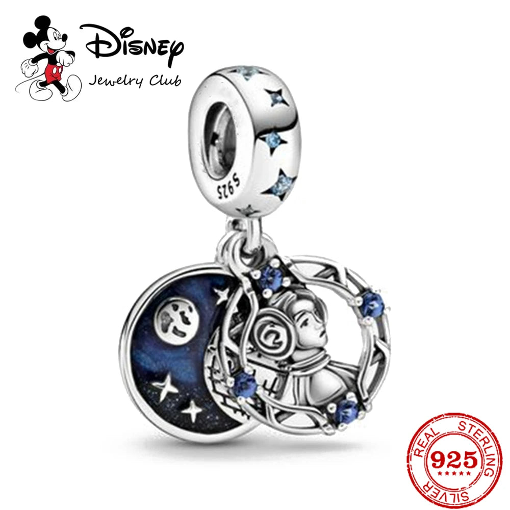 New 925 Sterling Silver Miniso Mickey Minnie Vinnie Charm of ley 925 Chain Beaded Fit Original Bracelet Bangle DIY Lady Jewelry