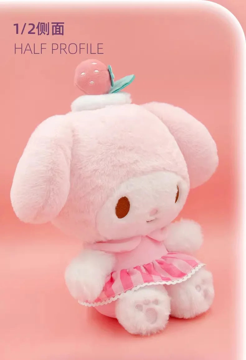 Sanrio Hello Kitty Anime Kuromi Melody Cartoon Cute Plush Stuffed Toys Soft Pillow Plushies Keyring Doll Birthday Gifts For Girl