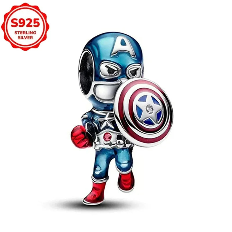 DISNEYS 925 Sterling Silver Halloween Stitch Dumbo Princess Charms Bead For Women Original 925 Bracelet DIY Jewelry Pendant Gift