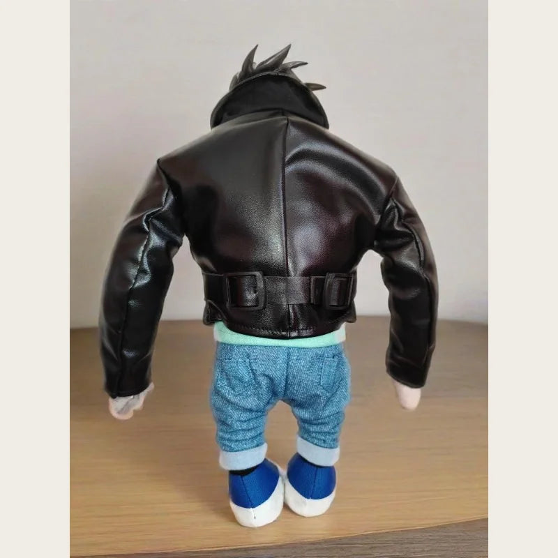 Collectible Johnny the Gorilla Plush Toy in Leather Jacket from the Animated Film 'Sing' at Beijing Movie Park