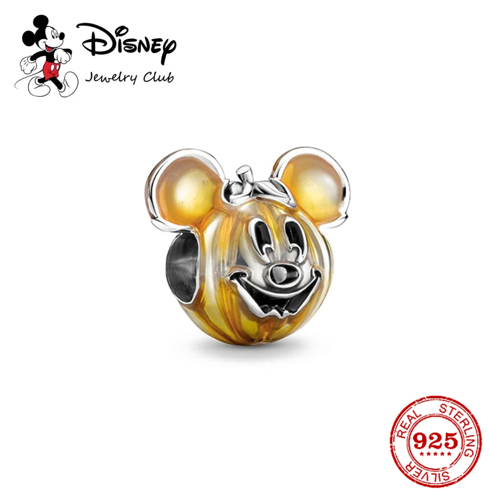 New 925 Sterling Silver Miniso Mickey Minnie Vinnie Charm of ley 925 Chain Beaded Fit Original Bracelet Bangle DIY Lady Jewelry