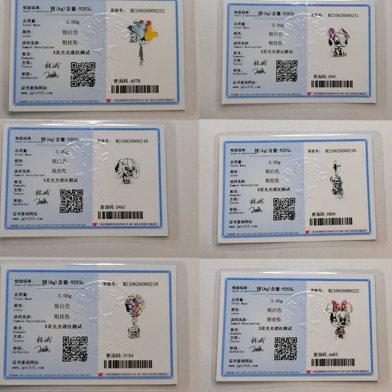 DISNEYS 925 Sterling Silver Halloween Stitch Dumbo Princess Charms Bead For Women Original 925 Bracelet DIY Jewelry Pendant Gift