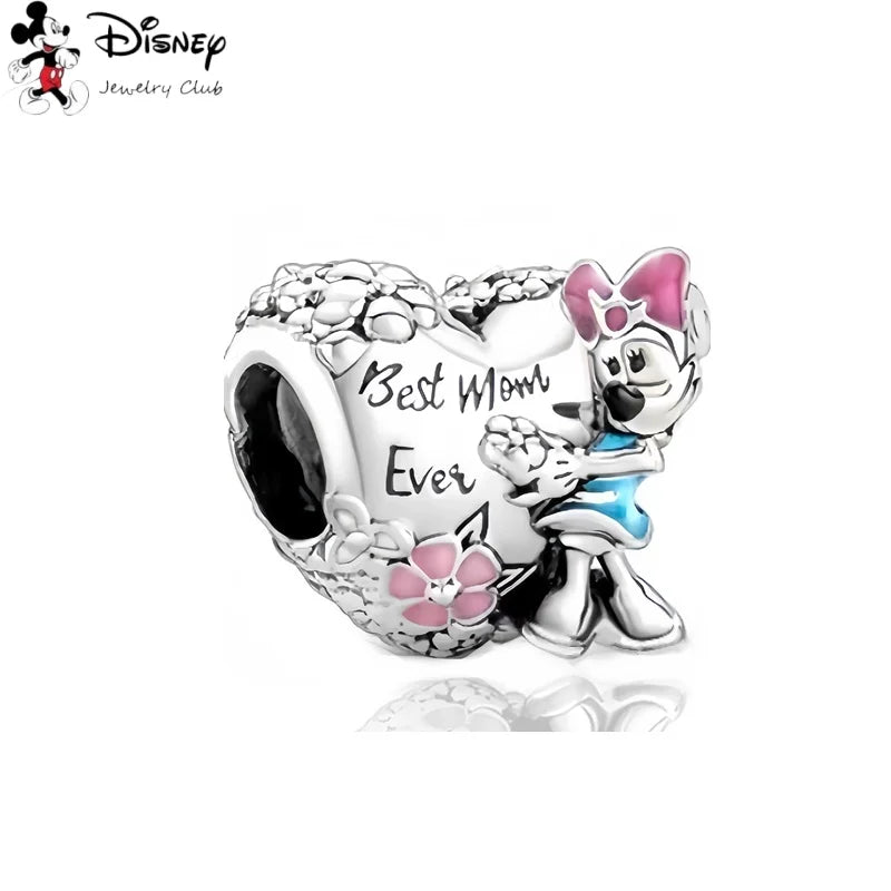 MINISO NEW DIY Fine Making Winnie the Pooh Animated Series Dangle Charm Bead Fit Original Silver 925 Bracelet Women Jewelry Gift