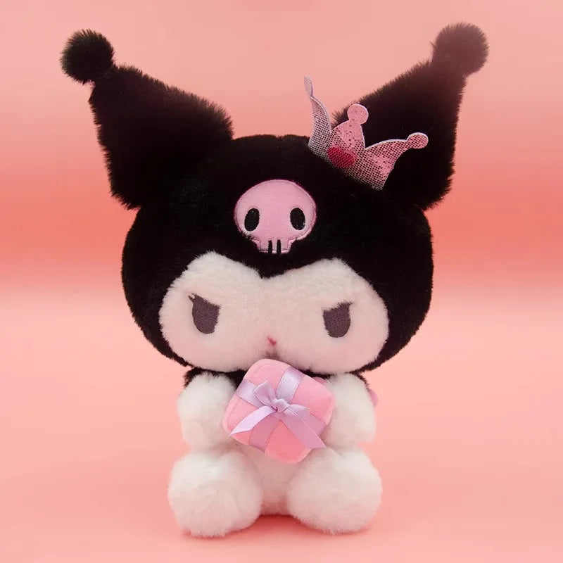 Sanrio Hello Kitty Anime Kuromi Melody Cartoon Cute Plush Stuffed Toys Soft Pillow Plushies Keyring Doll Birthday Gifts For Girl