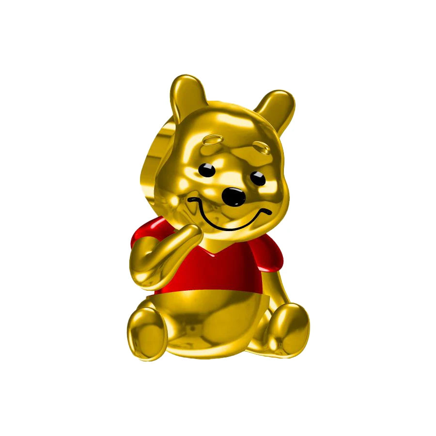 MINISO NEW DIY Fine Making Winnie the Pooh Animated Series Dangle Charm Bead Fit Original Silver 925 Bracelet Women Jewelry Gift