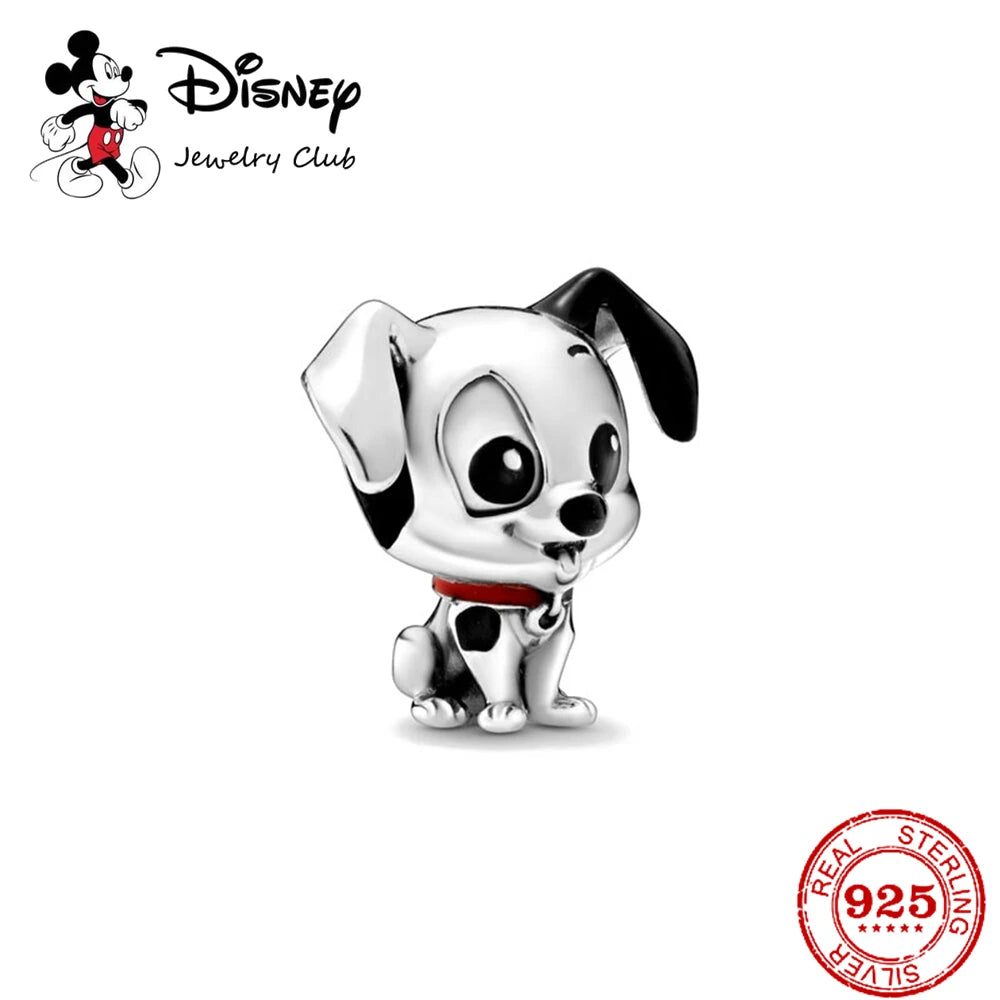 New 925 Sterling Silver Miniso Mickey Minnie Vinnie Charm of ley 925 Chain Beaded Fit Original Bracelet Bangle DIY Lady Jewelry