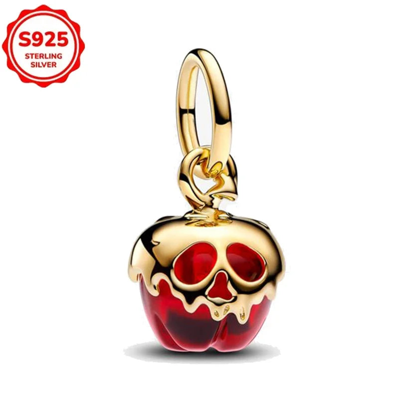 DISNEYS 925 Sterling Silver Halloween Stitch Dumbo Princess Charms Bead For Women Original 925 Bracelet DIY Jewelry Pendant Gift