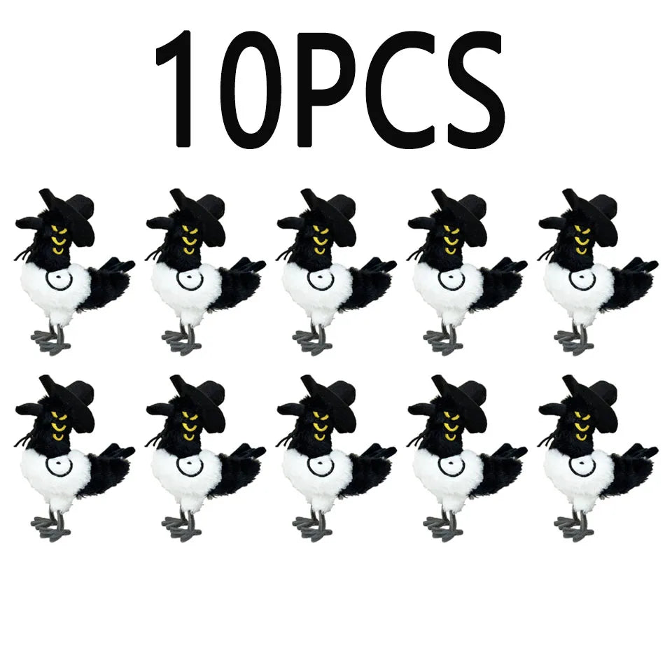 *2025 Anime Kpop Demons Hunters Plush Cute Purple Tiger Black Hat Magpie With 3 Eyes Monster Hunt Girl Group Doll For Fans Gifts