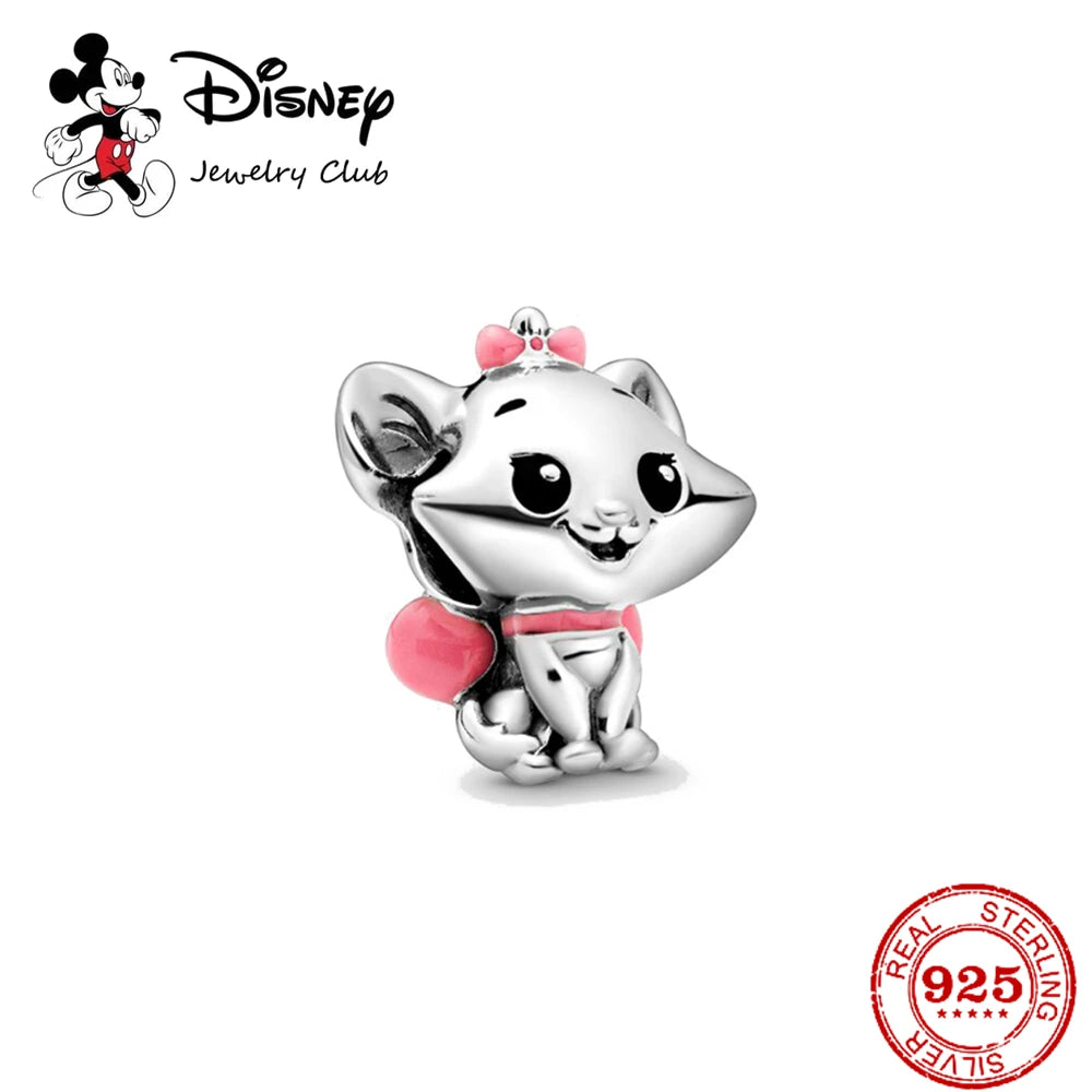 New 925 Sterling Silver Miniso Mickey Minnie Vinnie Charm of ley 925 Chain Beaded Fit Original Bracelet Bangle DIY Lady Jewelry