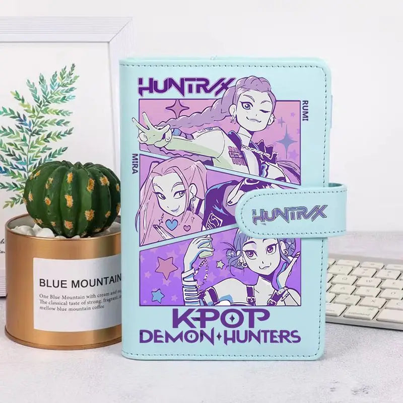 KPop Demon Hunters Mira Derpy Mystery Saja Anime Merchandise Cartoon Lovely Notebook for Boys and Girls Work and Life Journal