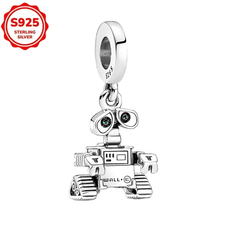 DISNEYS 925 Sterling Silver Halloween Stitch Dumbo Princess Charms Bead For Women Original 925 Bracelet DIY Jewelry Pendant Gift