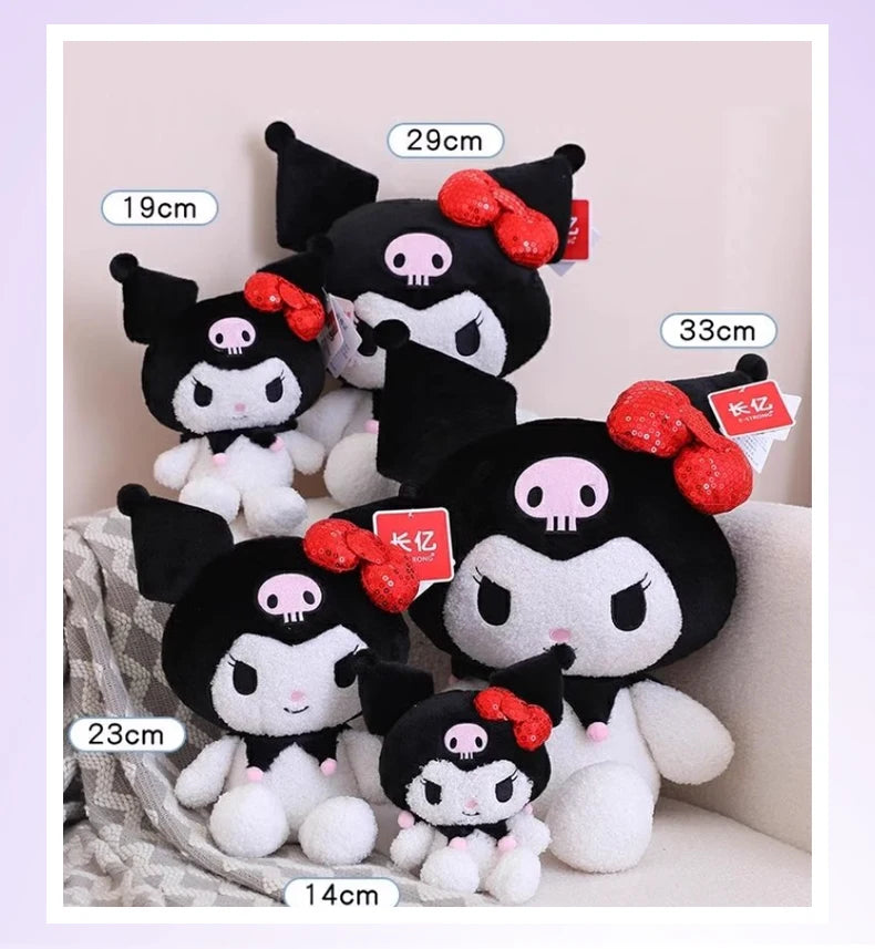 Sanrio Hello Kitty Anime Kuromi Melody Cartoon Cute Plush Stuffed Toys Soft Pillow Plushies Keyring Doll Birthday Gifts For Girl