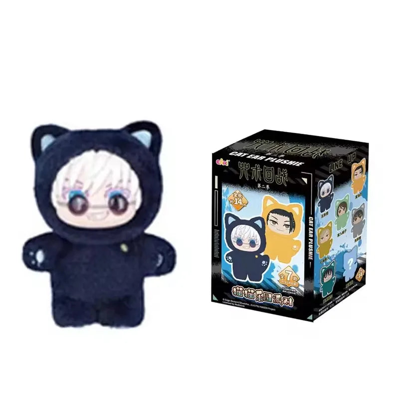 In Stock Genuine Eaki Jujutsu Kaisen Season 2 Cat Park Party Gojo Satoru Blind Box Plush Wrist Bag Pendant Model Collection