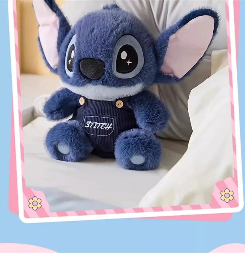 Stitch Plush Doll Stuffed Toy Cute Cartoon Character Wearing Hoodie Pants Perfect for Girlfriend Gifts Birthday Holidays Decor