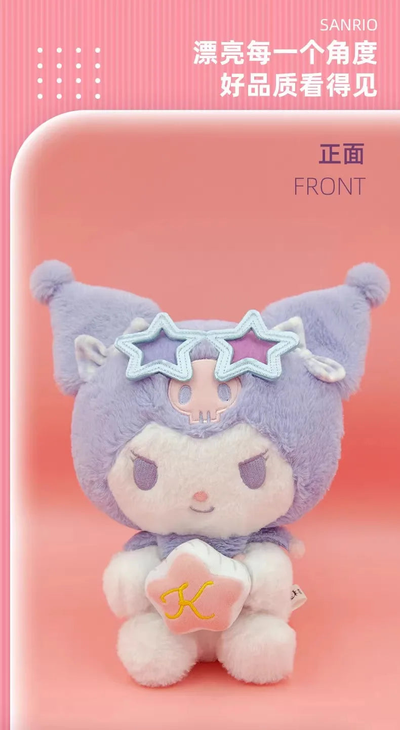 Sanrio Hello Kitty Anime Kuromi Melody Cartoon Cute Plush Stuffed Toys Soft Pillow Plushies Keyring Doll Birthday Gifts For Girl