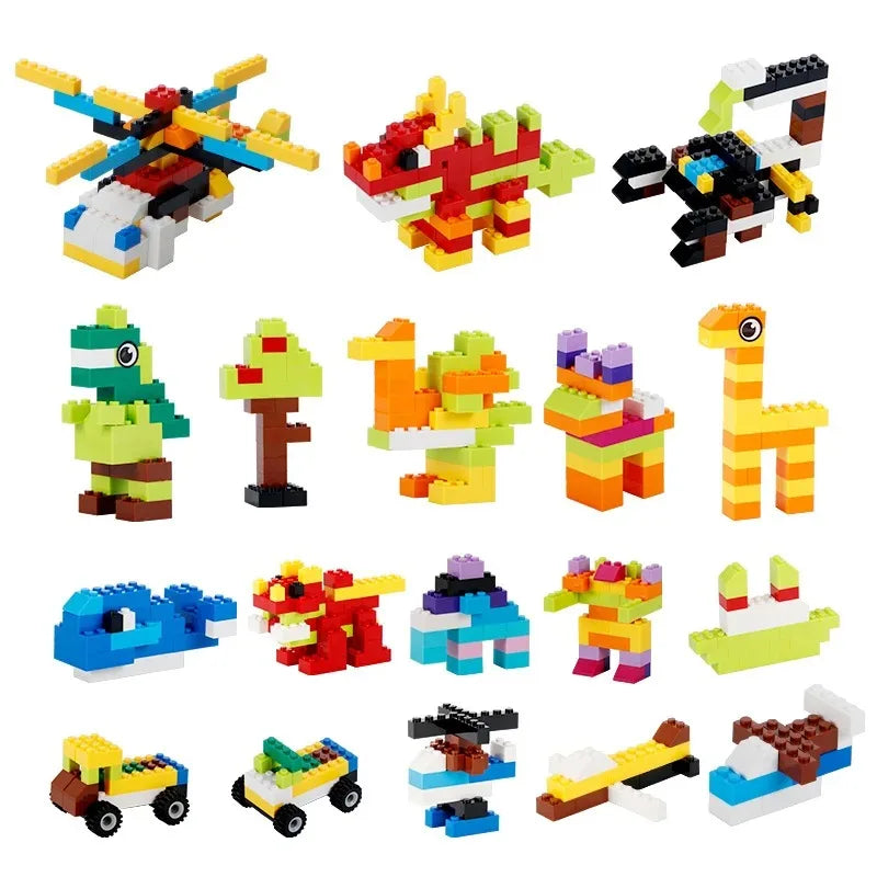 Building blocks Bulk children's blocks, Creative diy sets, Urban classic blocks, children's educational toys, 1000