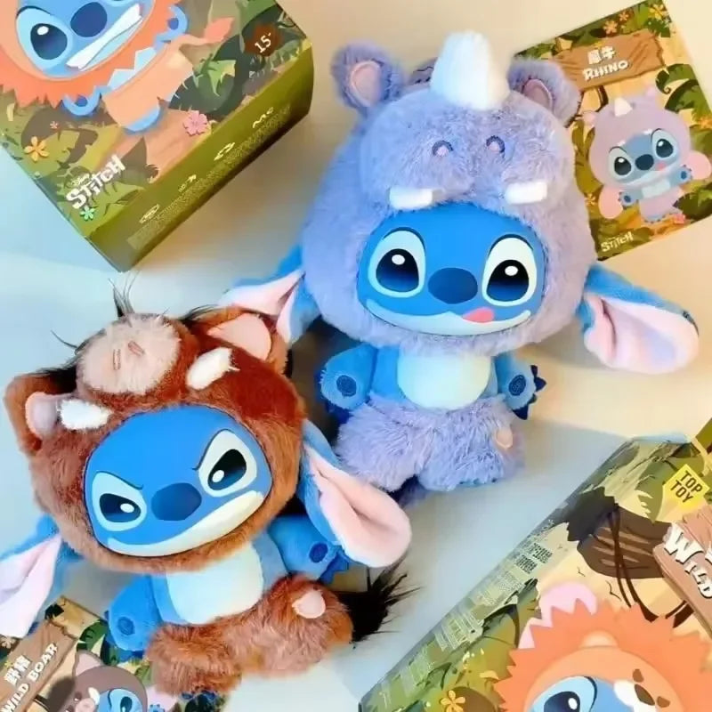 IN STOCK Stitch Animal Series Blind Box Bag Pendant Cute Plush Doll Mystery Box Toy Surprise Christmas Gift for Kids Girlfriend